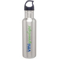 24 Oz. H2go Bolt Silver Stainless Steel Water Bottle
